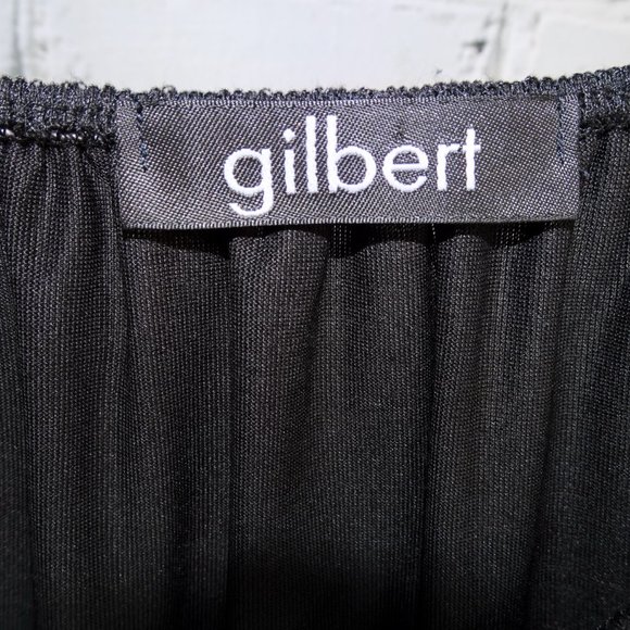 Gilbert Soft Black Shoulderless Top - Picture 4 of 5